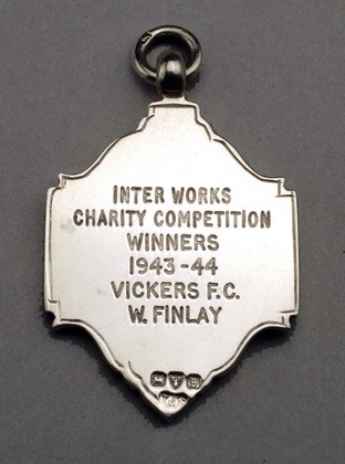 Silver Fob Medallion - Vickers, WWII.
